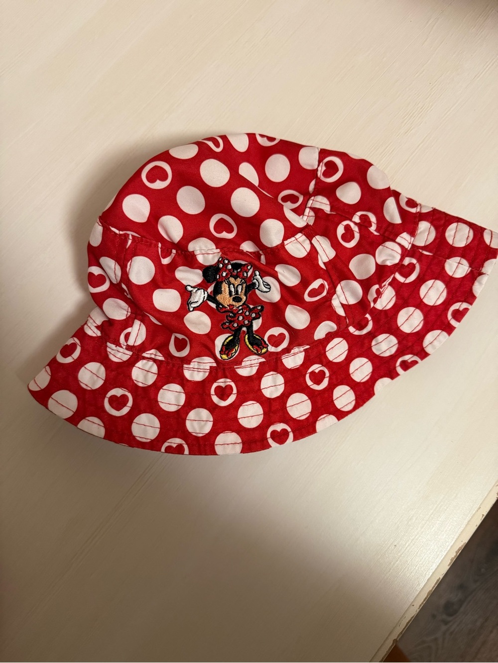 Disney Red and White Polka Dot Minnie Bucket Hat